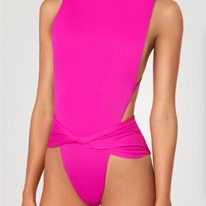 Agua Bendita Hot Pink One-Piece Swimsuit